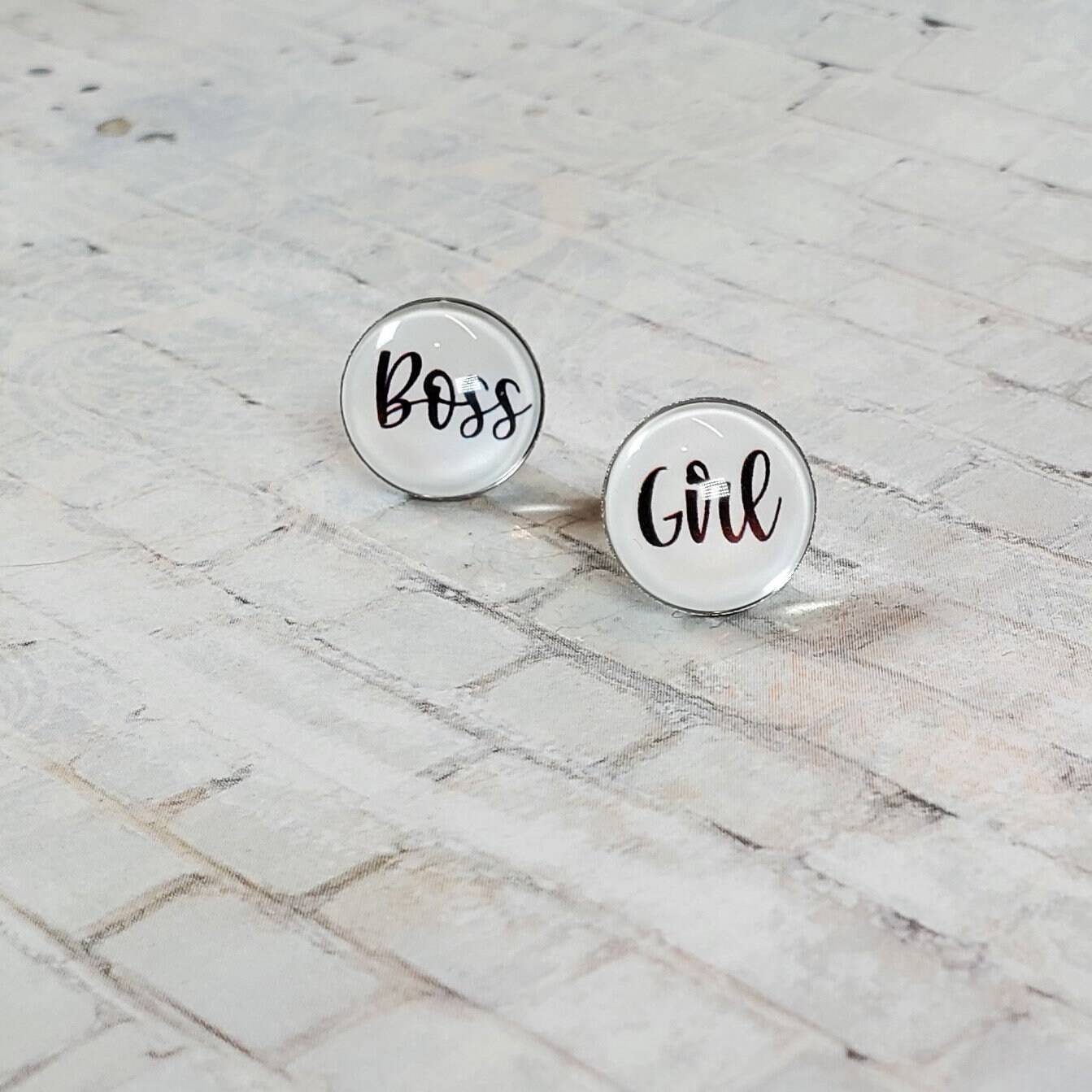 Girl boss earrings Clearance