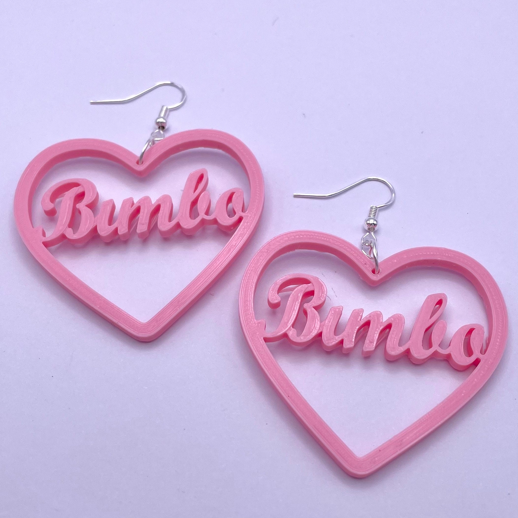 Bimbo Heart Earrings, Heart Shaped Earrings, Bimbo Gifts