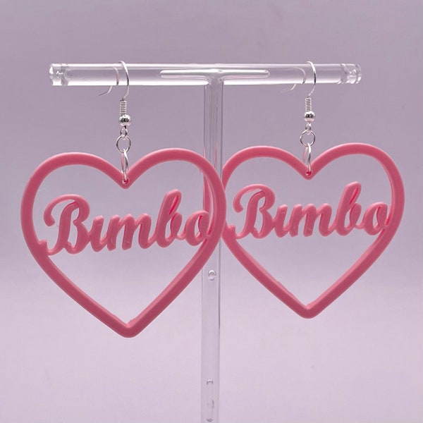 Pendientes Bimbo Corazón, Pendientes con forma de corazón, Regalos Bimbo, Accesorios Bimbo, Tienda Astra Studios