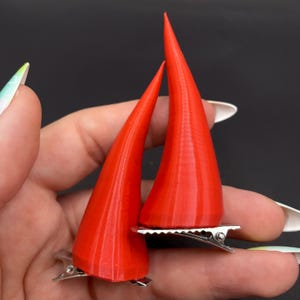 Devil Horn Hair-clips, Halloween Accessory, Alternative Gift, Alternative Hair Accessory, Sale, Astra Studios Shop