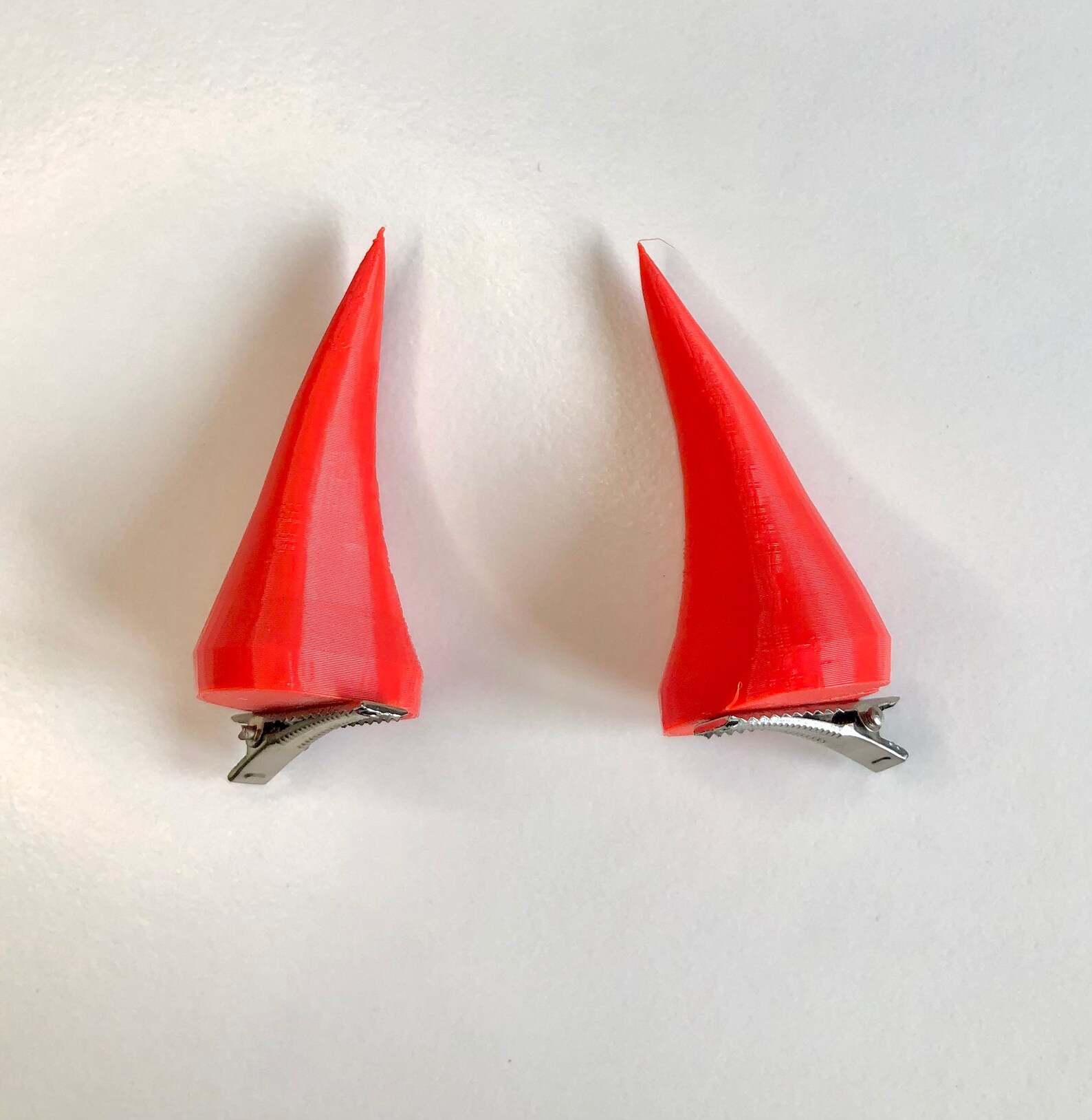 Devil horn clips LARGE hair clips devil alternative red horns Etsy