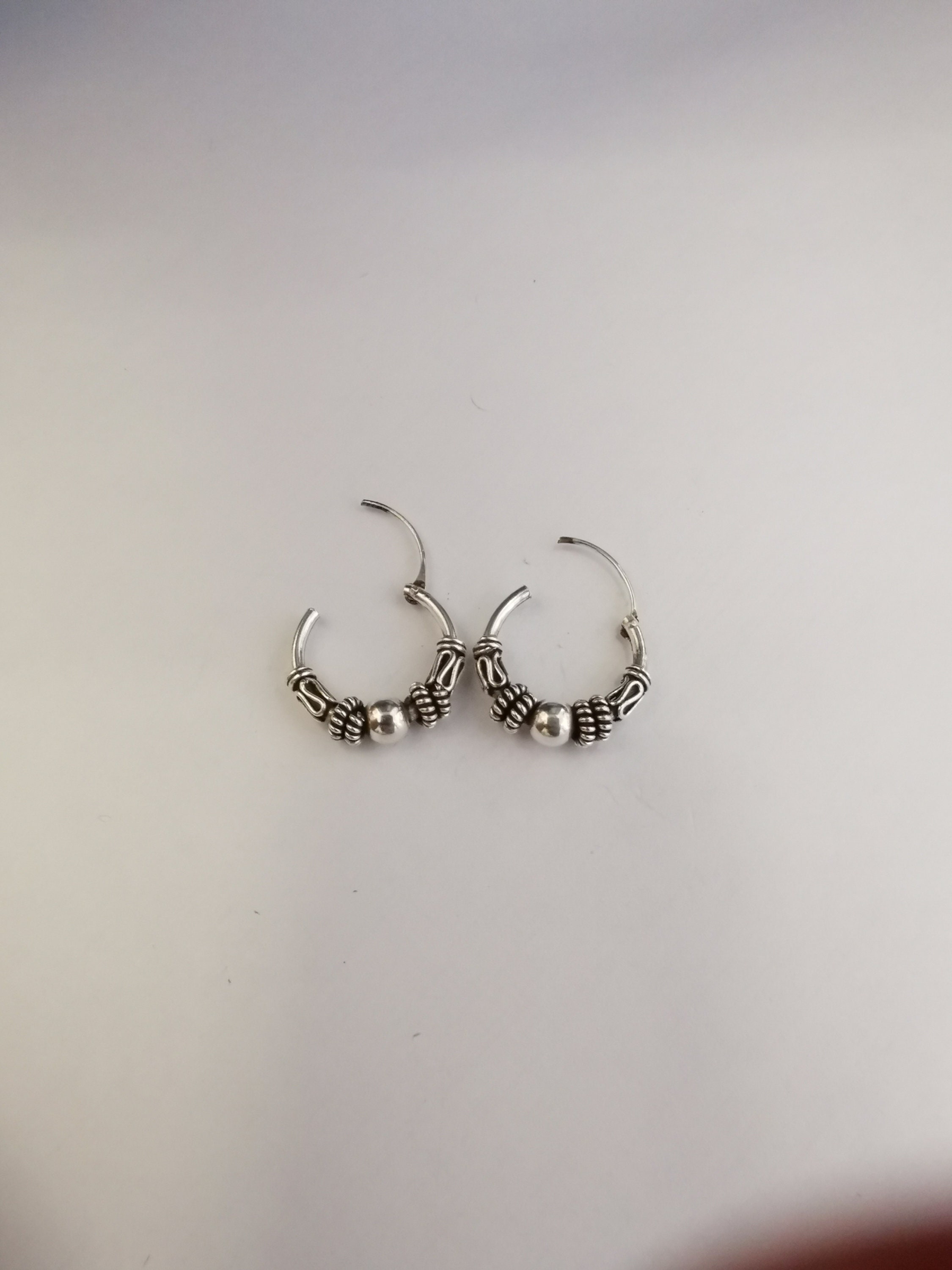 Solid silver hoops Clearance