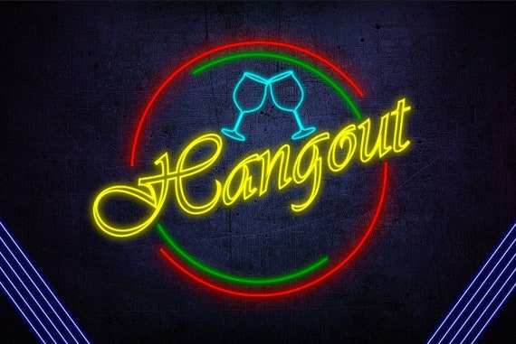 Hangout Logo/Wallpaper Digital Download Files: Ai PNG PDF | Etsy