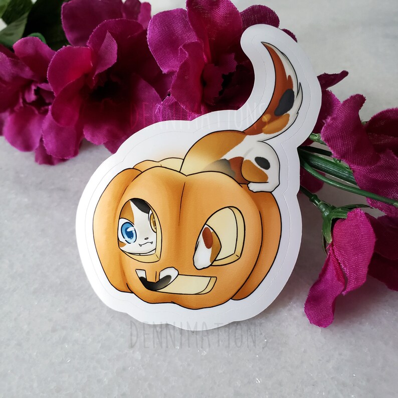 Feline Spooky - Halloween Kawaii Kitten & Cats Sticker Set - Ghost ...