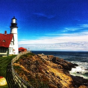 Lighthouse; Maine; Landscape Photography