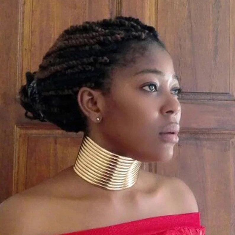 Statement choker necklacestatement necklaceAfrican necklaceparty necklace