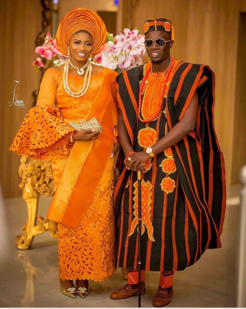 African Yoruba wedding clothing set/African attire/African