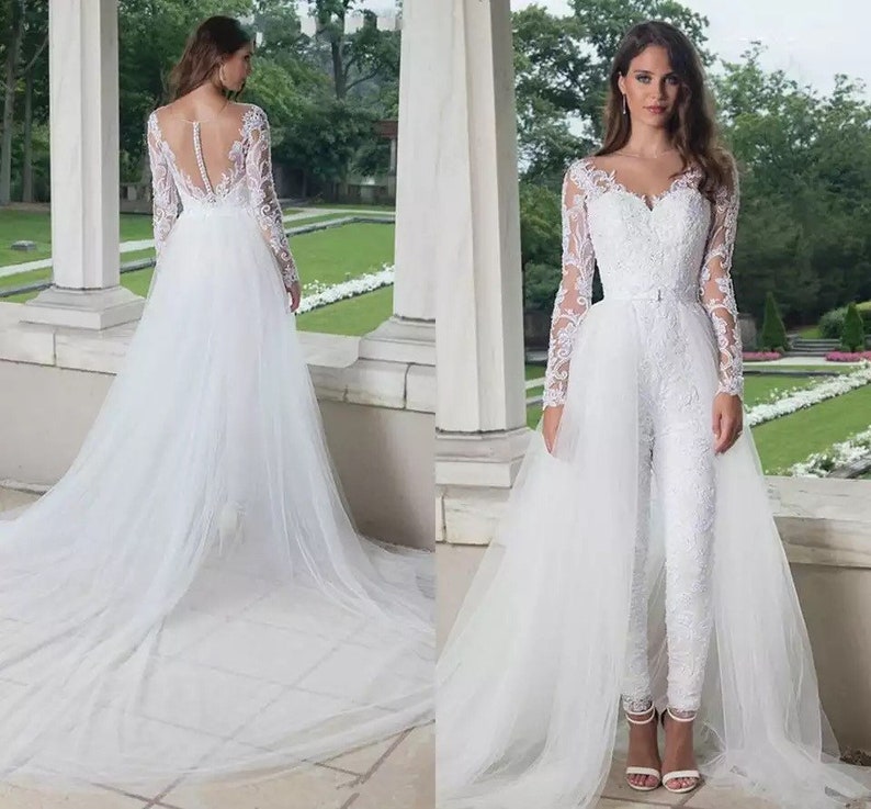 Queen wedding jumpsuit/Plus Size Casual Wedding Jumpsuit