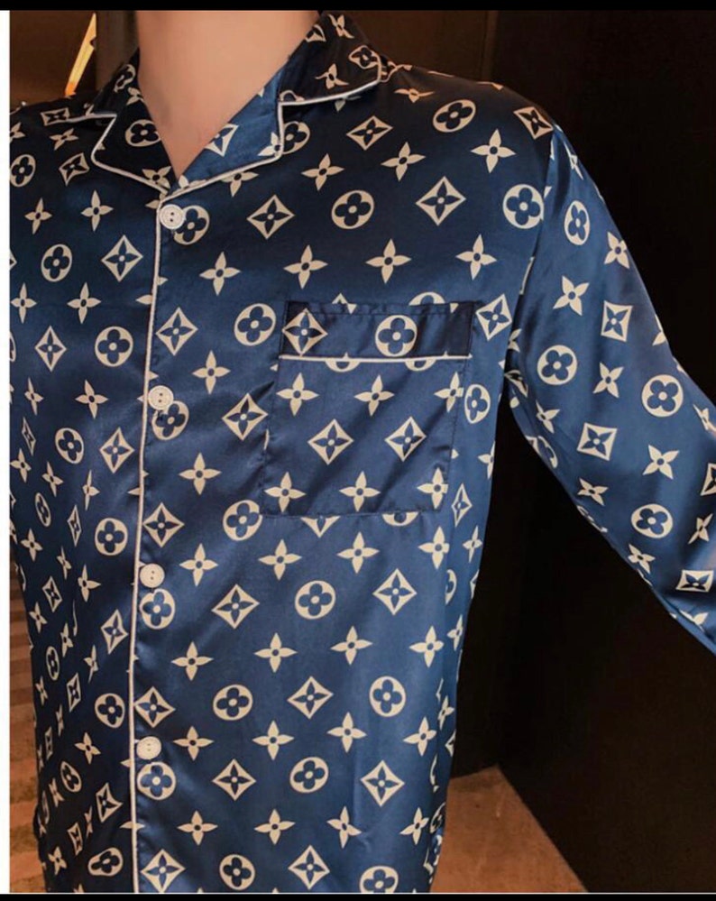 Couples Matching Luxury Designer Pajamas Christmas lv inspired Etsy