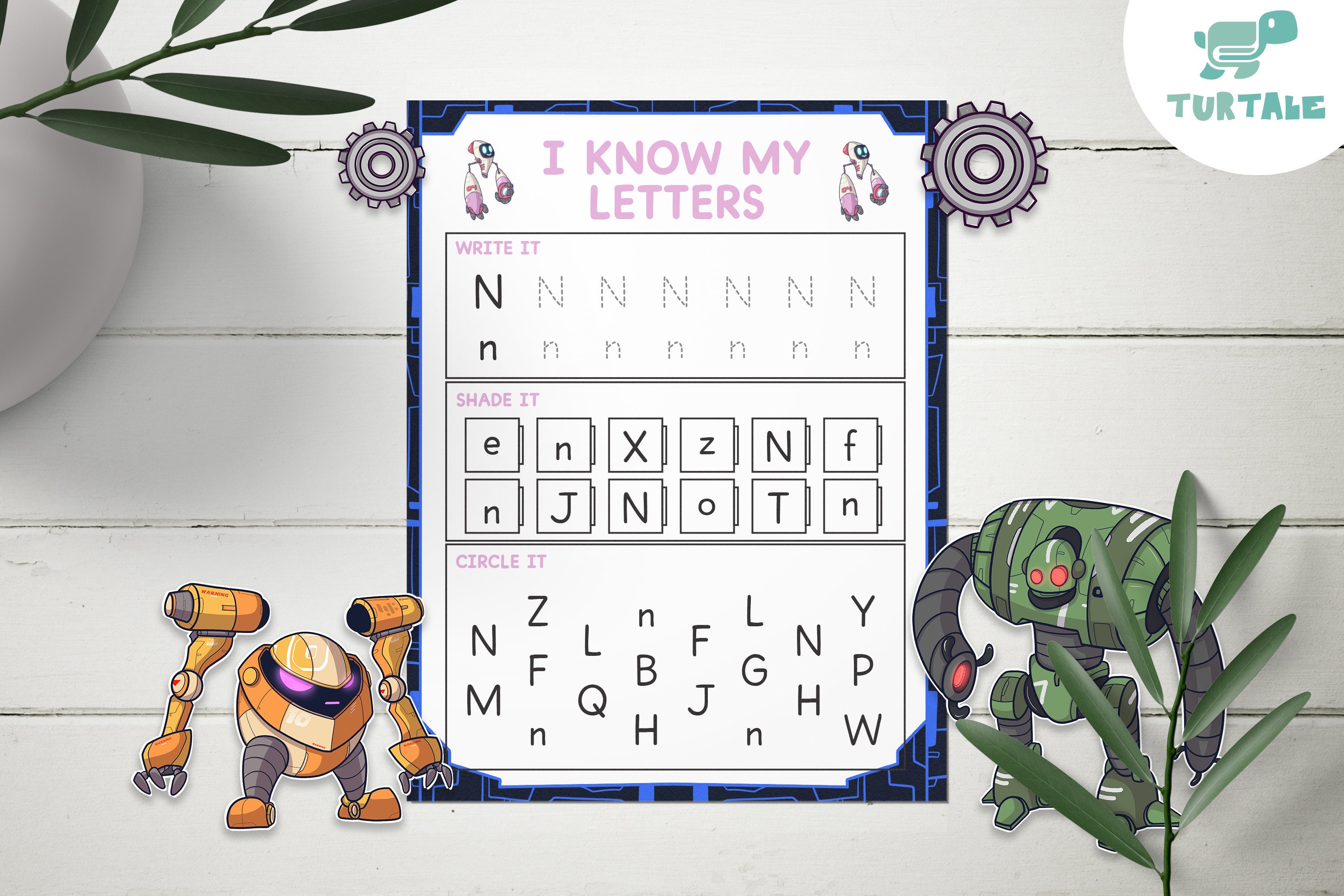 Tracing Alphabet INSTANT DOWNLOAD Printable Worksheet | Etsy