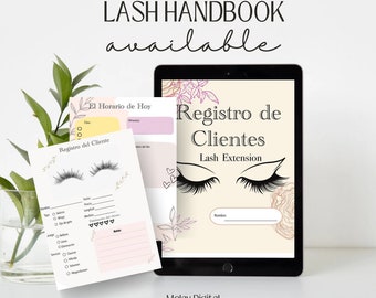 Kundenregister | Wimpernverlängerung | Spanisches Digitales Handbuch