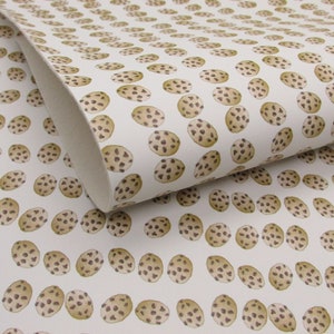 Chocolate Chip Cookies Faux Leather Sheets, 7.5x12 Vinyl Fabric Sheet (X4-131)