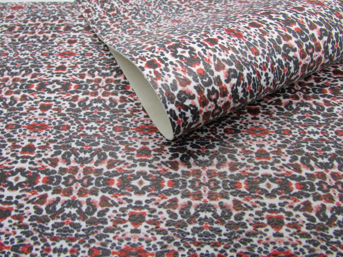 Visual Arts W5112 Dotted Daisy Faux Leather Sheets Vinyl Fabric Sheet