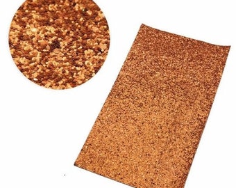 Pumpkin Orange Chunky Glitter Sheets (I2-110)