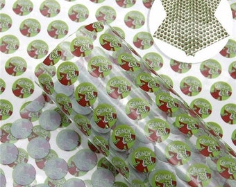 Mean One Jelly Sheets, Christmas Vinyl Fabric Sheet (C3-113)