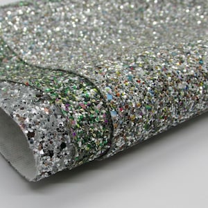 Christmas Chunky Glitter Faux Leather Sheets (J2-101)