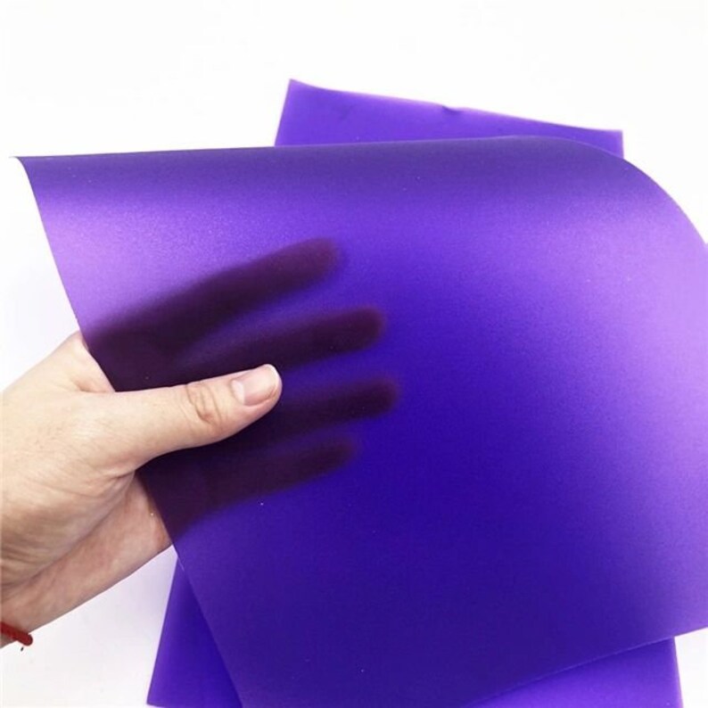 Shiny Solid Jelly Sheets Vinyl Sheet Etsy