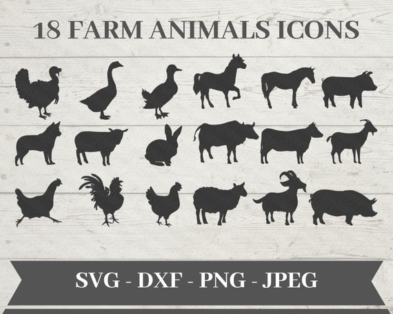 Download Farm Animal Svgs Svg Design Files For Cricut Etsy