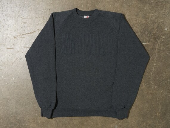 1980s XL San Francisco Jerzees Raglan Sleeve Crewn