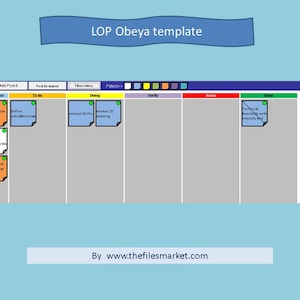 Obeya - Excel template - project management