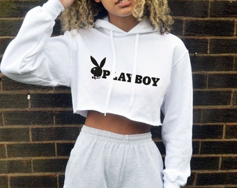 playboy cropped jumper