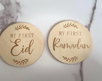 Reversible Eid/ Ramadan/My first Ramadan/ my first Eid milestones disc