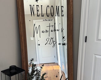 RIPs to 20s decal, Halloween decal, Birthday decal, Welcome Sign, Funeral Death to my youth birthday welcome sign. 30 Birthday decal