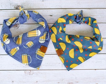 Hemlock Dog Bandana Yarn Dyed Flannel Frayed Edge Tie And Etsy
