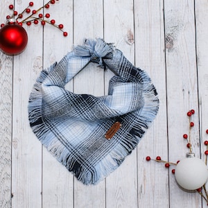 Winter Wonderland - Dog Bandana, Frayed Edge, Tie and Snap