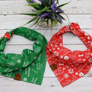 Happy Howlidays (Limited Edition) - Holiday Reversible Dog Bandana, Tie and Snap