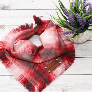 Be Mine - Dog Bandana, Frayed Edge, Tie and Snap