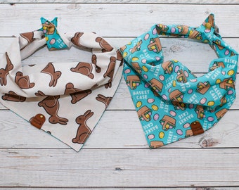 Basket Case - Reversible Dog Bandana, Tie and Snap