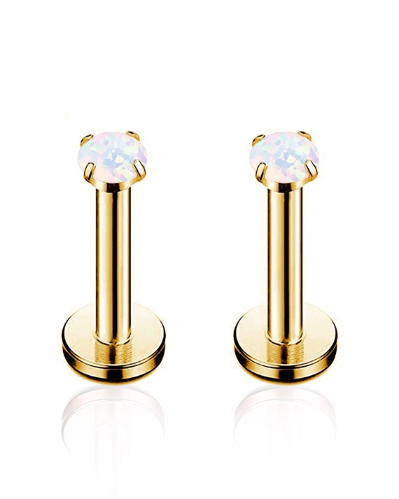 Tiny Gold Stud Earrings Set, Helix Cartilage Piercing – AMYO Jewelry