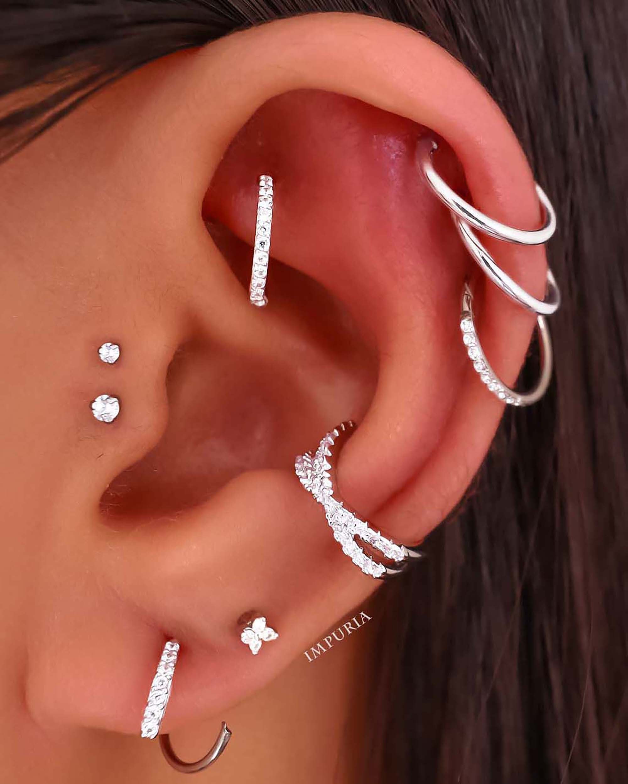 Piercing Orelha Tragus Labret Zircônia Aço Cirúrgico: o seu estilo único