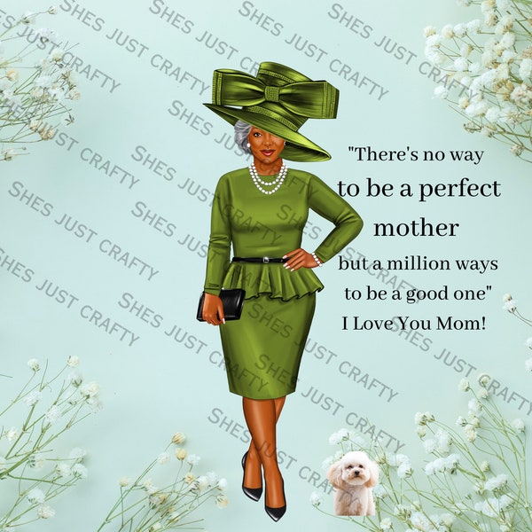 Mother's Day PNG, Classy Lady PNG, Tumbler design PNG, Gift for her, Elegant Mom, Black Girl Magic, Pretty Black Woman, Christian woman png