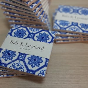 Pack 12  Azulejos Portugal, Wedding favours, the  unique gift in your special day