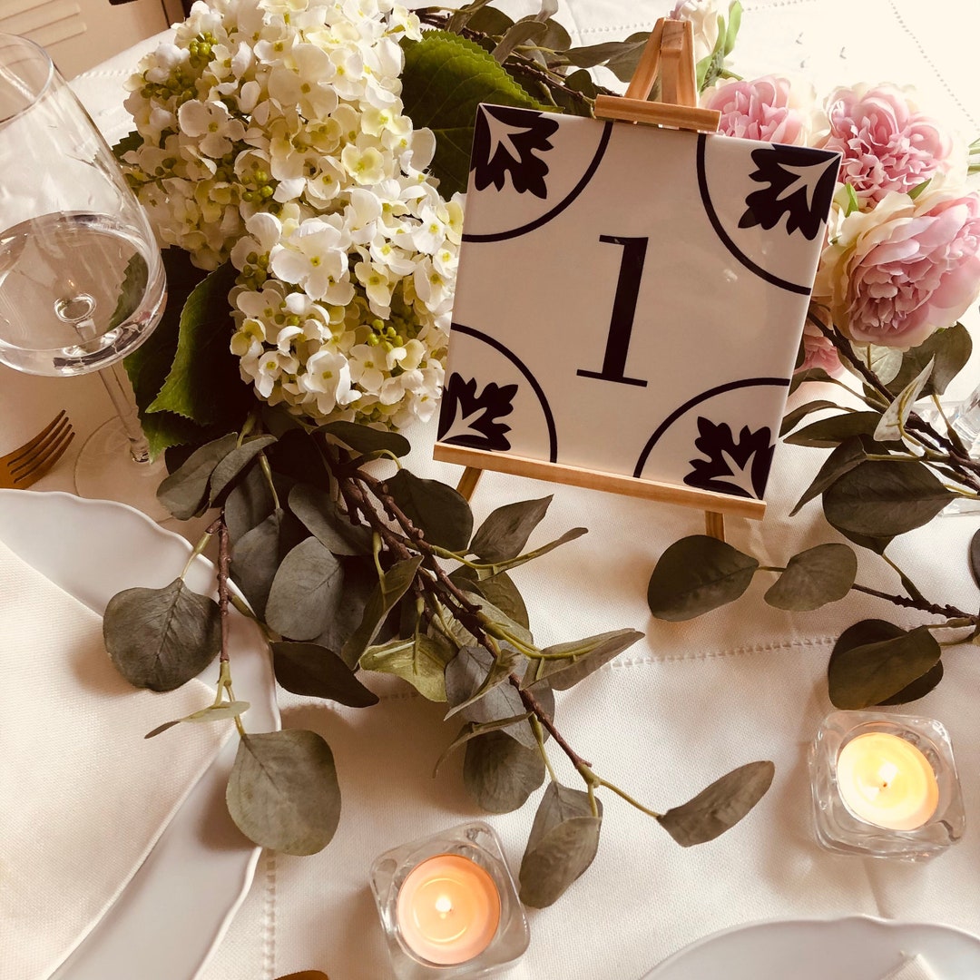 Azulejo, Tile Table Number, Portuguese Tiles, Azulejos, Wedding Table ...