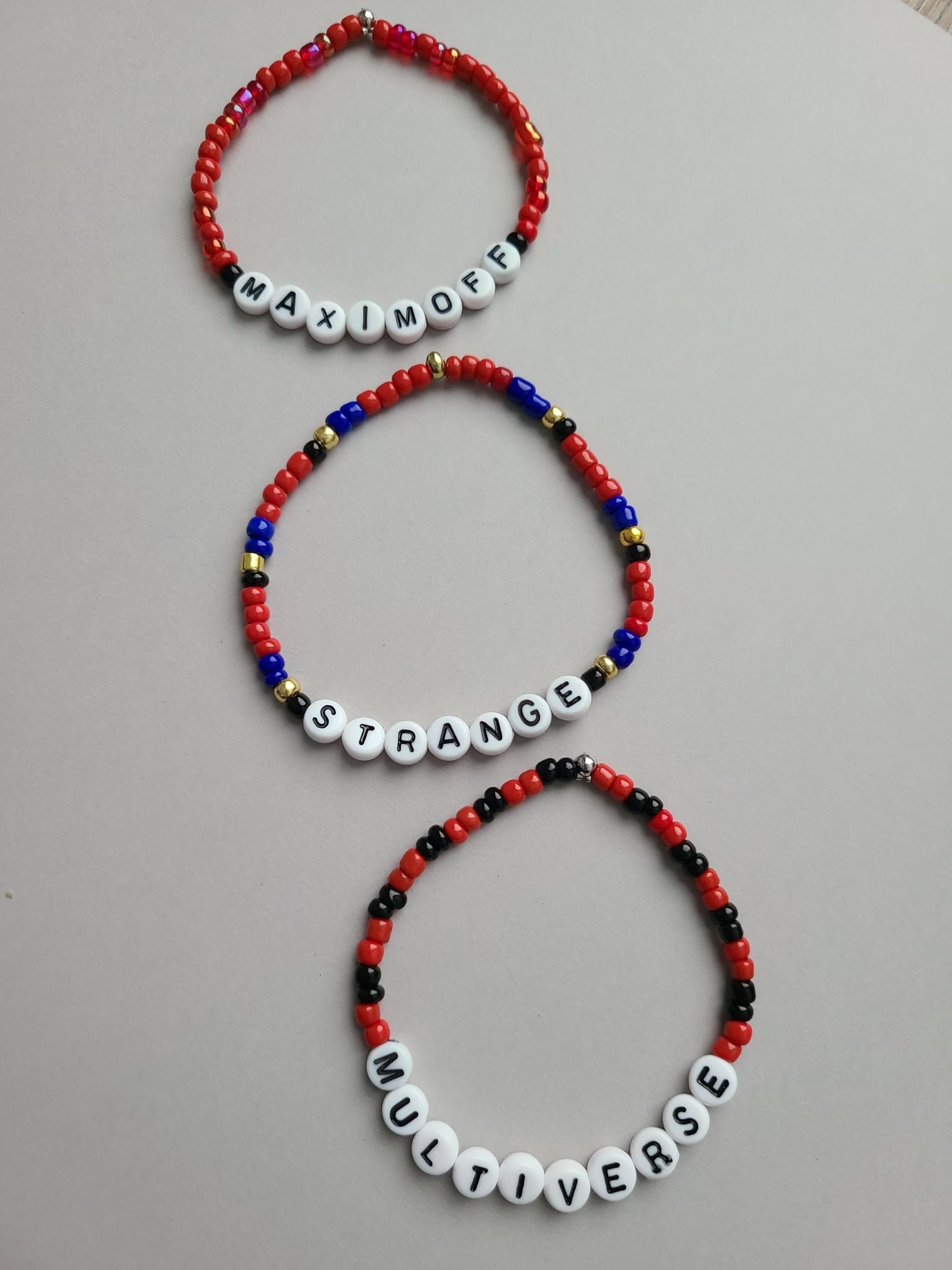 Superhero Sorcerer Bead Bracelets Etsy