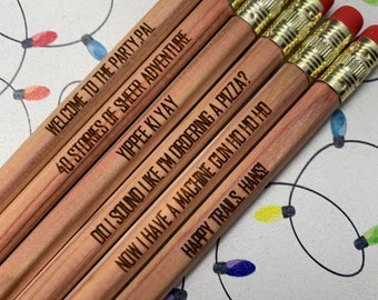 Die Hard Movie Quote Pencils