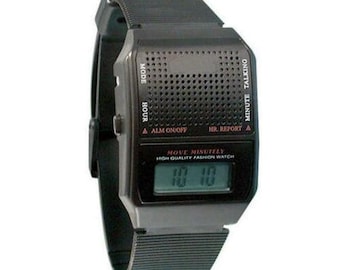 English Talking Wrist Watch-E Z to read E Z TO Hear English Voice Square Face