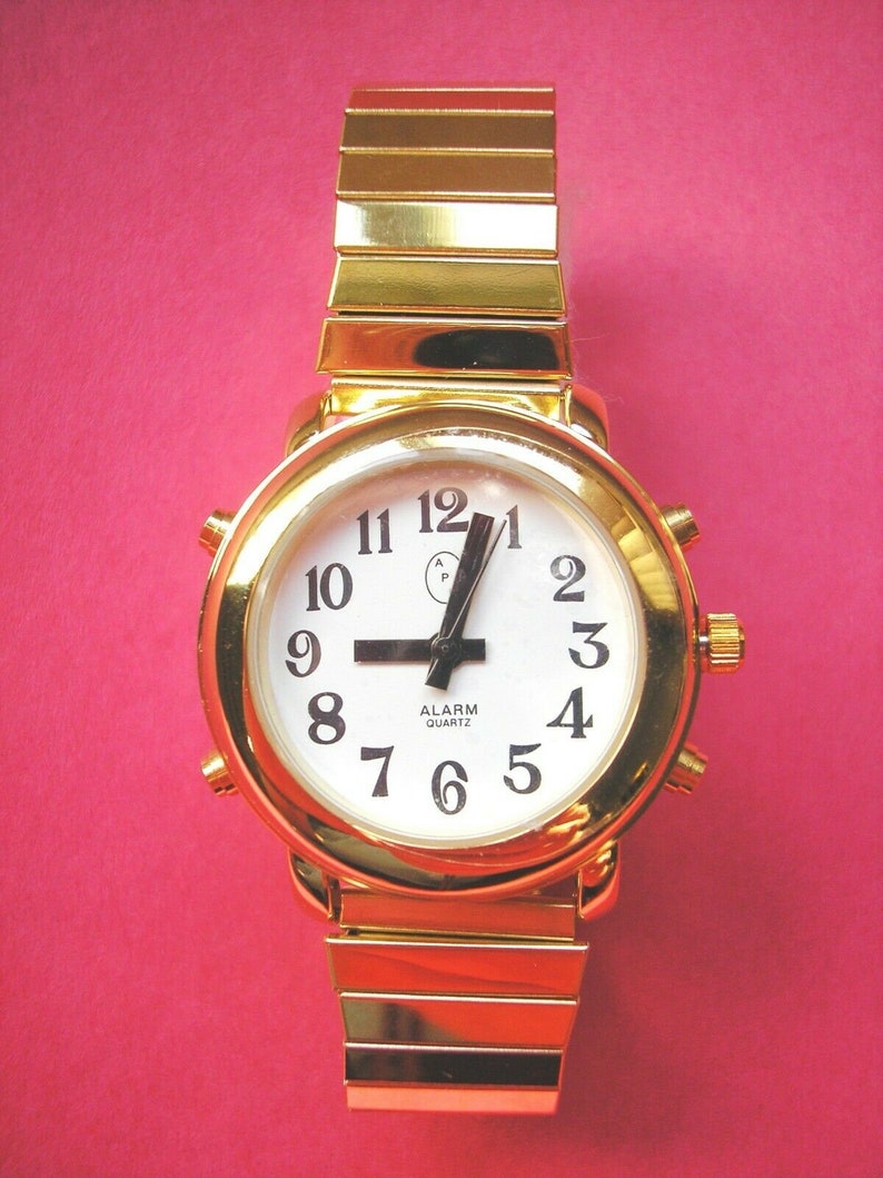 Ladies Deluxe Talking Wrist Watch Gold Tone avec alarme Etsy
