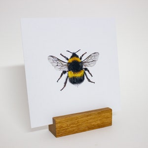 Postcard bumblebee square Card Bee environmentally friendly image 6