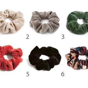 3 scrunchies of your choice | Scrunchie set | Hair ties | Cotton | Organic, sustainable | made of muslin, velvet