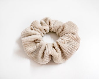 Scrunchie made of corduroy cream | light beige | Organic