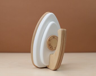wooden toy iron