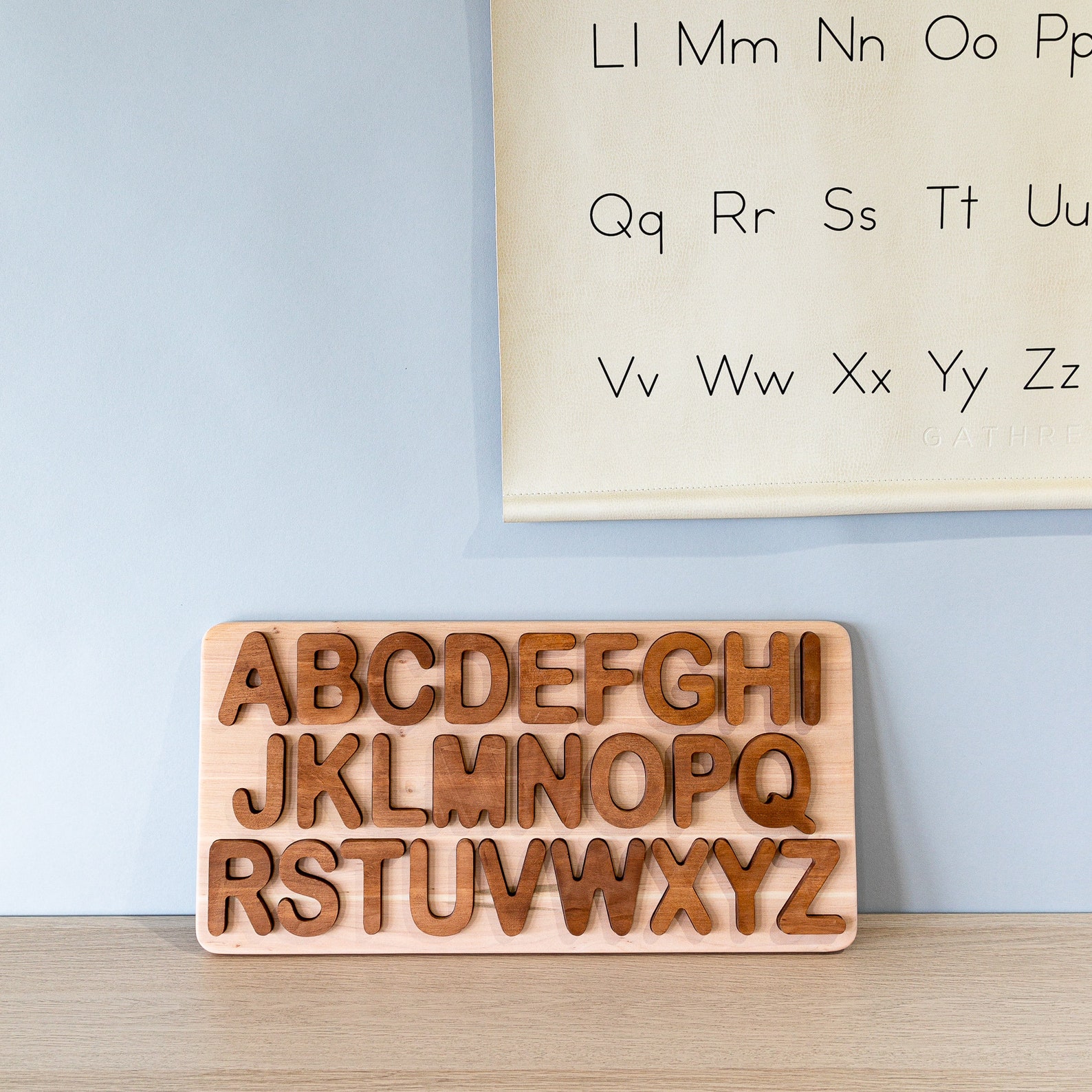 Wooden Uppercase Alphabet Puzzle Letter Puzzle ABC Puzzle - Etsy
