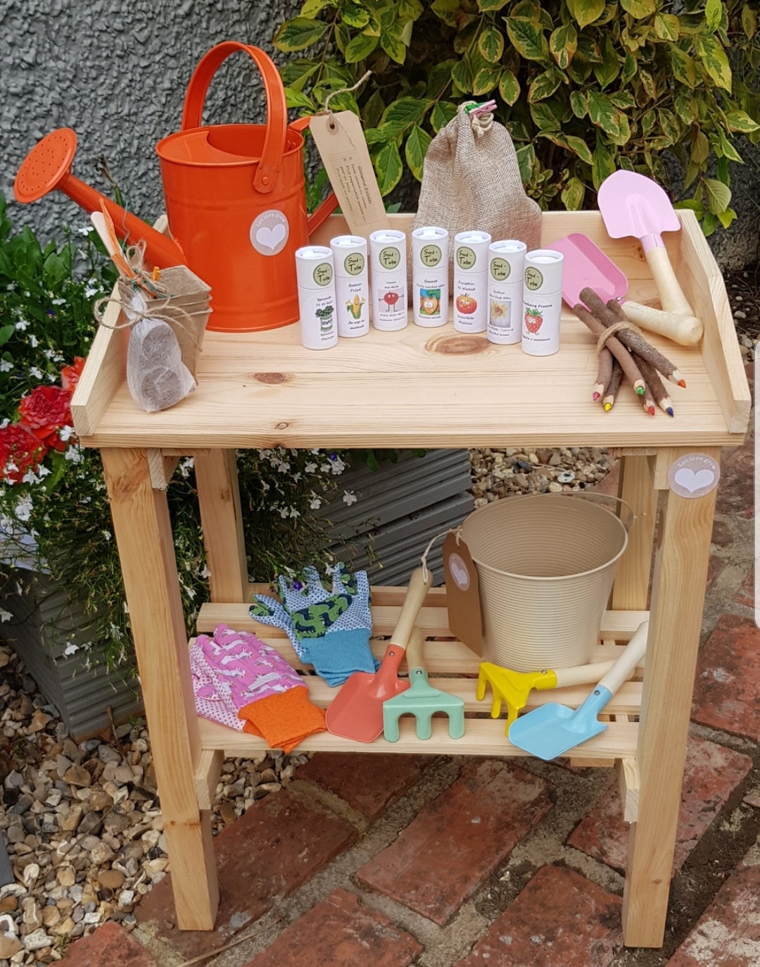 Potting Bench for Children Etsy