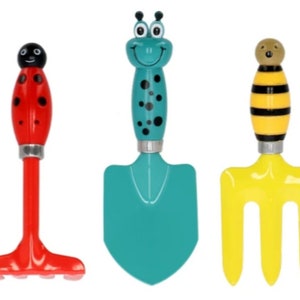 Children&#39;s Set of 3 Tools &quot;Insects&quot; For little gardeners