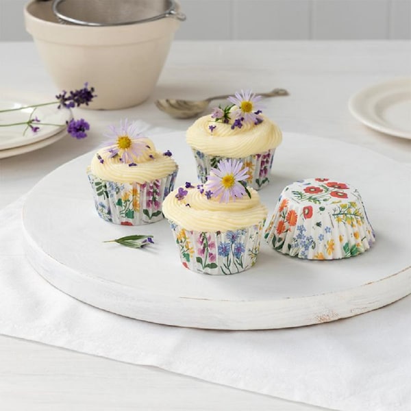 Cupcake Cases in Wildflower Design