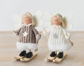 Skiing Angels (Pair)